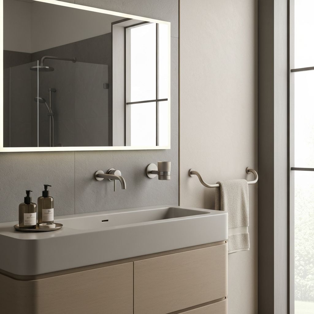 Modern bathroom fixtures